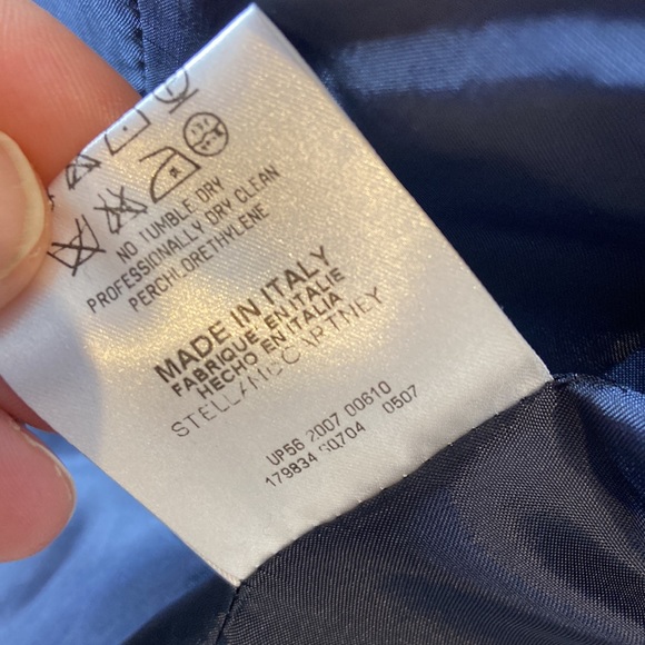 Stella McCartney Italian Navy Pinstripe Wool 2 Piece Suit Size 38 - Picture 10 of 16